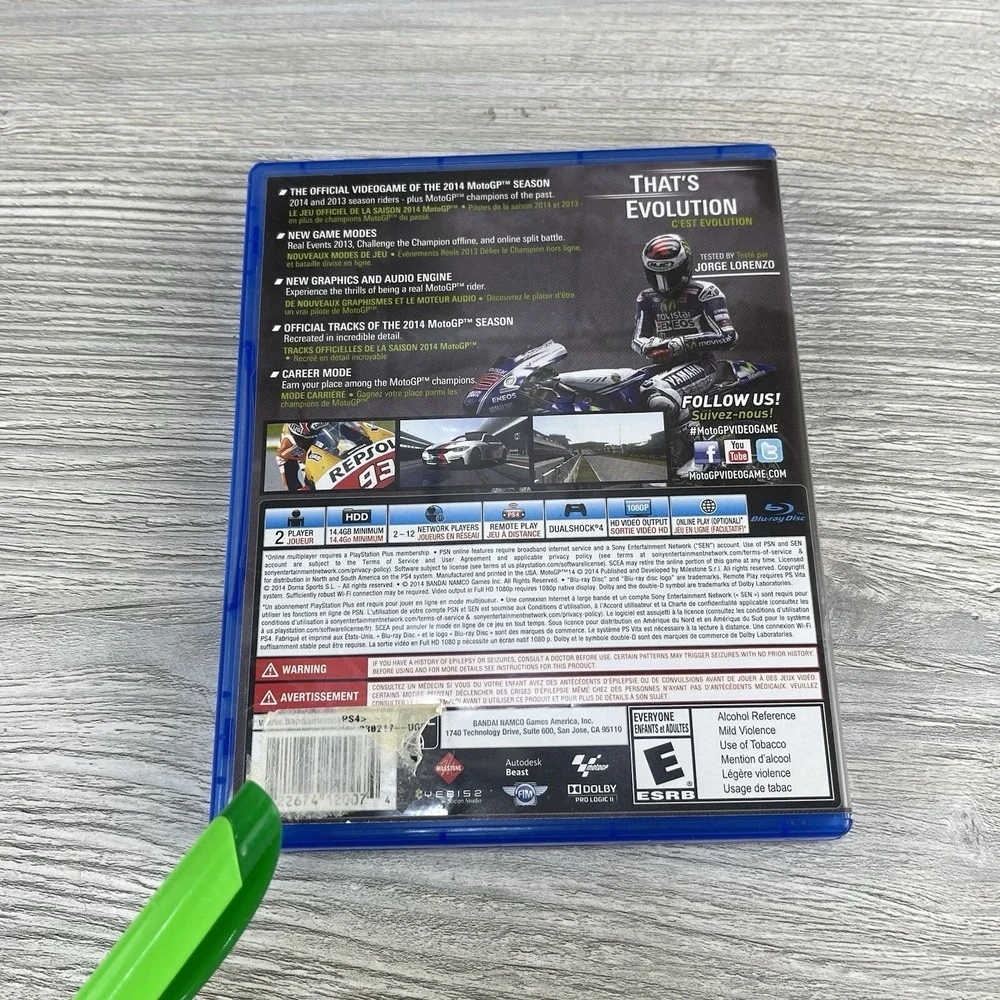 MotoGP 14 (Sony PlayStation 4) PS4, Video Game Tested Working